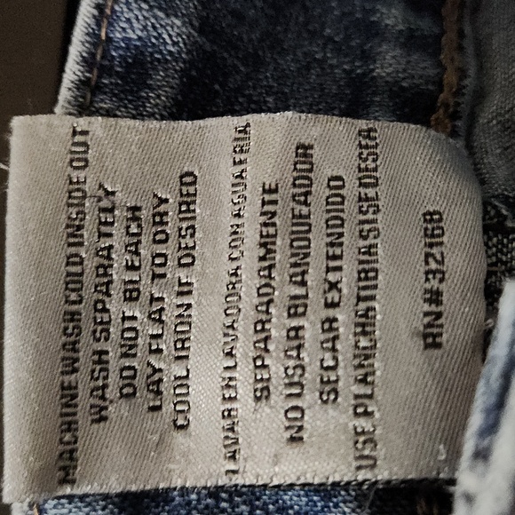 VENUS USA EMBROIDERED DISTRESSED DENIM MINI SHIRT, - Picture 7 of 7